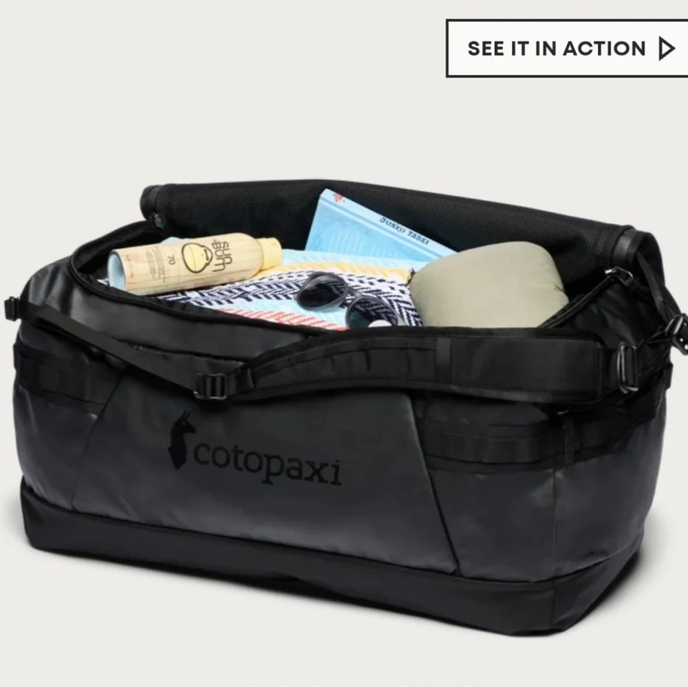 cotopaxi Black Duffel Bag